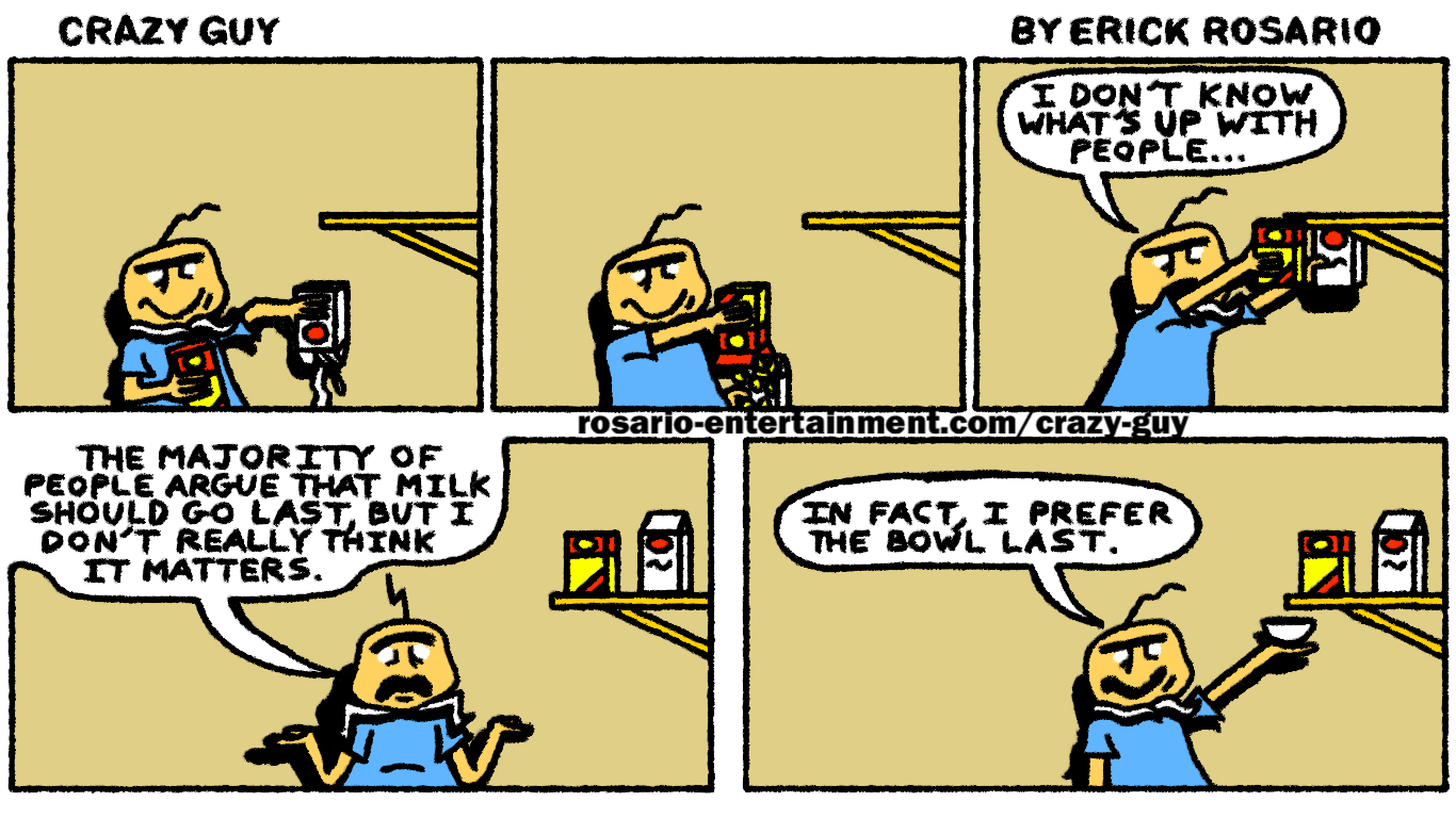 Crazy Guy's Morning Routine